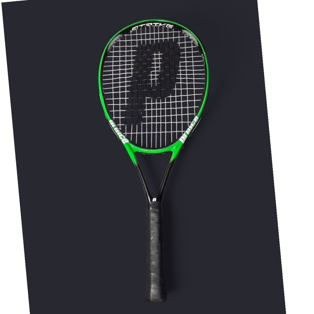 Prince Strike Tennis Racquet Green Black 4 3/8 Grip Midplus Recreational Racket